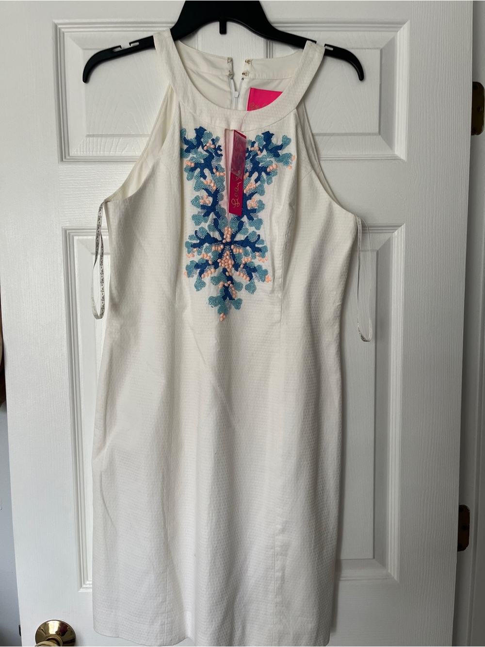 Lilly Pulitzer Jena Stretch Shift-Resort White size 10 - Picture 9 of 9